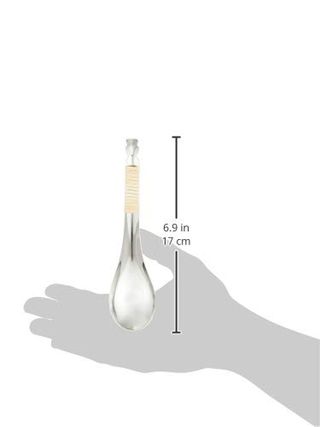 18-8籐ヅル巻レンゲスプーン 穴無 QLV02001の画像 2枚目