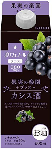 果実の楽園プラスカシス酒 500ml 合同酒精のサムネイル画像