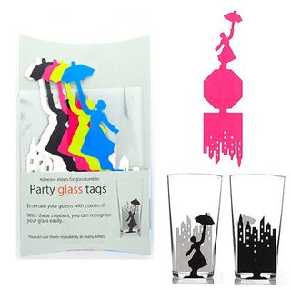 Party glass tags 5色入り キューブエッグのサムネイル画像 1枚目