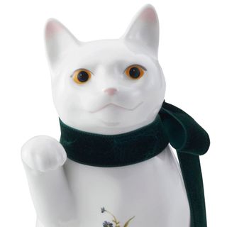 置物 招き猫（中）（花柄） Noritake（ノリタケ）のサムネイル画像 3枚目