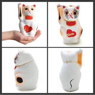 ラブ まねき猫 ホワイト ニッポンスーベニア LOVE MANEKINEKO white NIPPON souvenirの画像 3枚目