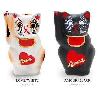 ラブ まねき猫 ホワイト ニッポンスーベニア LOVE MANEKINEKO white NIPPON souvenirの画像 2枚目