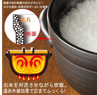 美味しく炊ける「釜戸炊飯器」 1合~3合 メイダイのサムネイル画像 2枚目