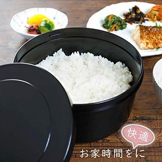 おひつ ブラック 2合炊き/510-10の画像 2枚目