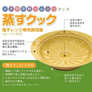 CtoC HASAMI POP　波佐見焼 電子レンジ対応 蒸し調理 蒸すクック ドット [磁器]の画像 3枚目