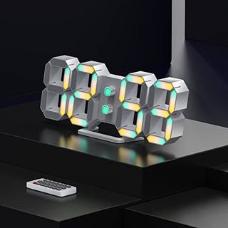 3D LED Wall Clockナイトランプ EDUP LINKのサムネイル画像 1枚目