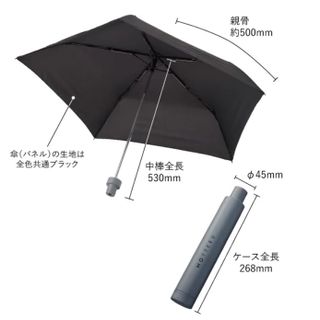 ITSUMOスリムボトル折りたたみ傘　LIGHT（晴雨兼用）の画像 3枚目