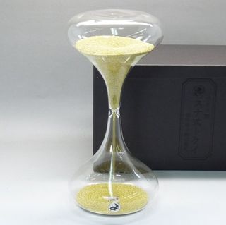 ガラス製スナ式時計ラッパ型 3分計の画像 2枚目