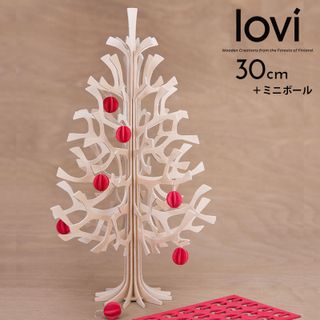 クリスマスツリー 30cm ミニボール付き lovi（ロヴィ）のサムネイル画像 1枚目