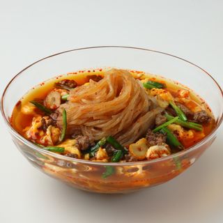 冷し辛麺（2食入り・スープ付） きねうち麺のサムネイル画像 1枚目