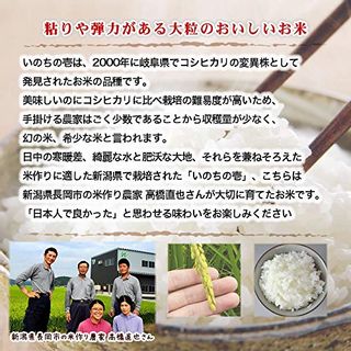 新潟県産 高橋さんの「いのちの壱」 白米 5kg 令和２年産 今議商店のサムネイル画像 3枚目