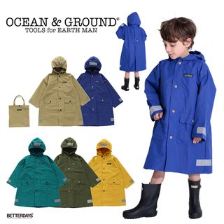 キッズレインコート OCEAN AND GROUND（オーシャンアンドグラウンド）のサムネイル画像 1枚目