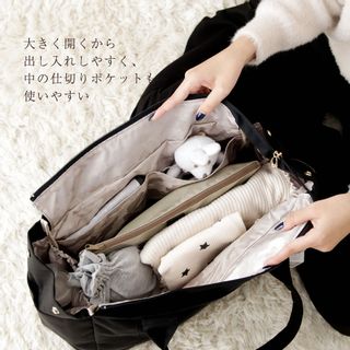 軽量 マザーズバッグ / エアリートート Airy 大容量 2way トートバッグの画像 2枚目