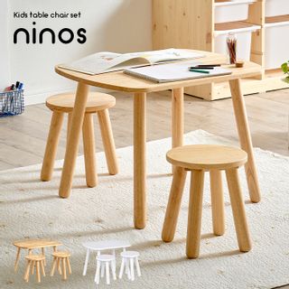 ninos（ニノス）キッズテーブルチェアセットの画像 1枚目