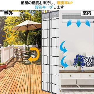 玄関カーテン マグネット式の画像 3枚目
