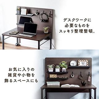 ローデスク パネル付き 80cm幅 100-DESKL015M サンワダイレクトのサムネイル画像 3枚目