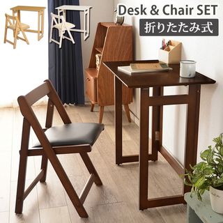 折りたたみ式 Desk&Chair SETの画像 3枚目