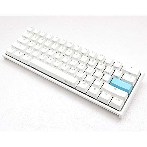 Ducky One 2 Mini Pure White RGB 60% version 赤軸の画像