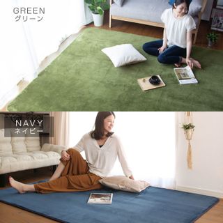 オールシーズンで使える ウォッシャブルラグ 185×185cm 布団と寝具専門店　COLORSのサムネイル画像 2枚目