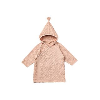 hooded bathrobe 2 apricotの画像 1枚目