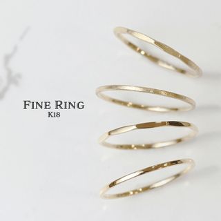 FINE RING K18 イエローゴールドの画像 2枚目