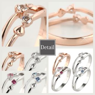 ダブルハート ピンキーリング Jewelry Sanmiのサムネイル画像 3枚目