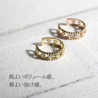  ダイヤモンド イヤーカフ 0.19ct  K18 ゴールド の画像 2枚目