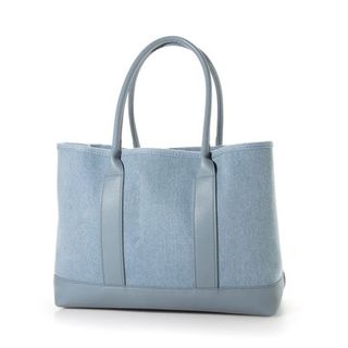 パーテーションキャンバストートバッグL （DENIM） cache cache（カシュカシュ）のサムネイル画像 2枚目