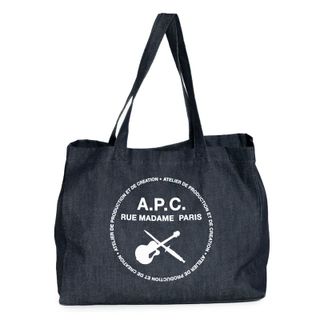 GUITARE POIGNARD SHOPPING ロゴプリント トートバッグ A.P.C.（アー・ペー・セー）のサムネイル画像