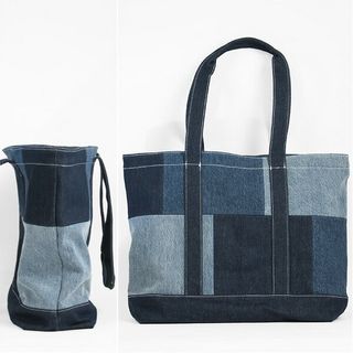 PATCHWORK SHOPPER TOTE D6681-0001の画像 2枚目