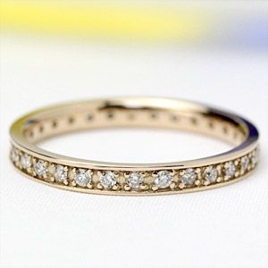 フルエタニティ ダイヤモンドリング 0.30ct K18ピンクゴールドの画像