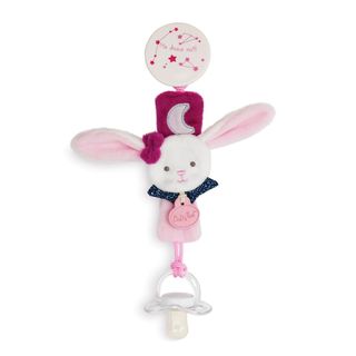 おしゃぶりホルダー ピンク うさぎの画像 2枚目