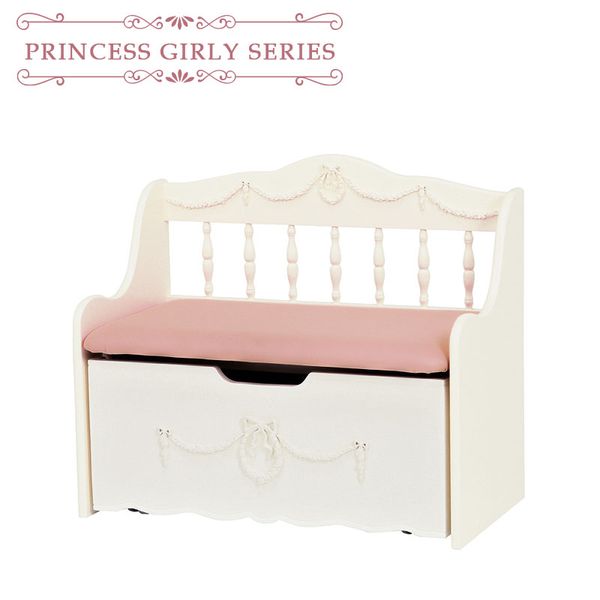 【Princess girly series】 収納スツールの画像