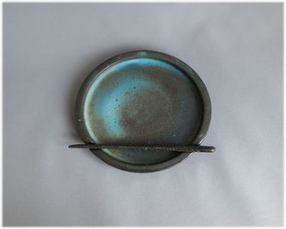 【1点もの】陶器 キャンドルスタンド dish-bの画像 3枚目
