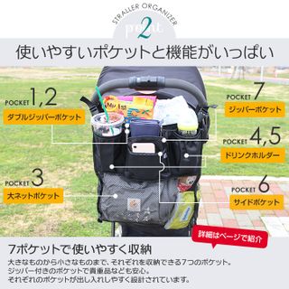 Cups 'N Cargo Stroller Organizer J.L. Childress（ジェイエルチルドレス）のサムネイル画像 3枚目