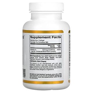 California Gold Nutrition ビタミンD3 iHerb（アイハーブ）のサムネイル画像 2枚目