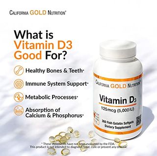 California Gold Nutrition ビタミンD3 iHerb（アイハーブ）のサムネイル画像 4枚目