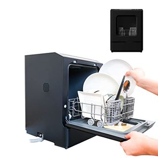 超小型の食器洗い乾燥機 ラクアmini (ラクアmini Plus (黒)) の画像 1枚目
