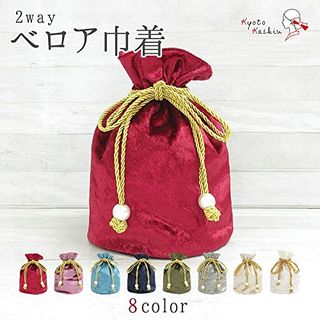 2wayベロア巾着 Kyoto Kashin（京都華心）のサムネイル画像 1枚目