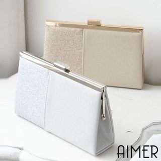 バイカラーBOXクラッチパーティーバッグ AIMER（エメ）のサムネイル画像 1枚目