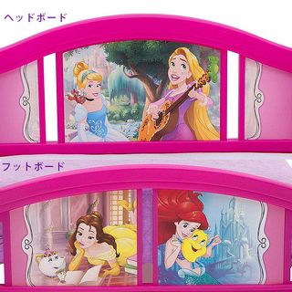 ディズニー プリンセス キャノピー付き 子供用ベッドの画像 3枚目