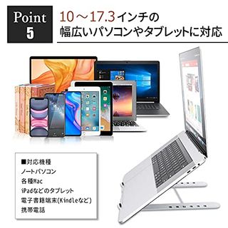 パソコンスタンド 折りたたみ式 ‎PC0015の画像 2枚目