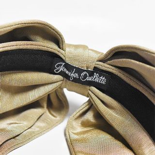 Satin Bow HeadBand (Black)の画像 3枚目