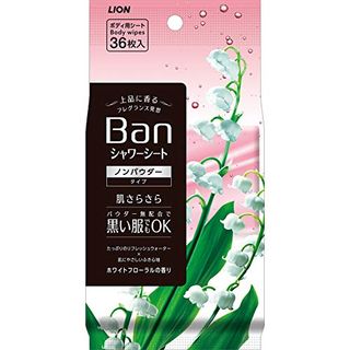 Ban(バン) 爽感さっぱりシャワーシート ノンパウダータイプ ホワイトフローラルの香り 36シート LION（ライオン）のサムネイル画像