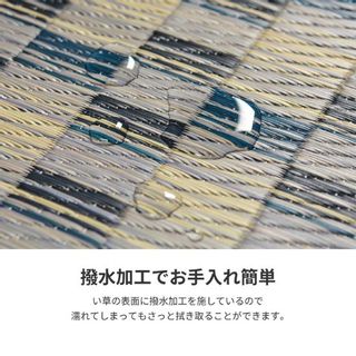 コンパクト収納 撥水 い草 ラグ 180×240cm cicak & tokek（チチャ＆トッケー）のサムネイル画像 3枚目