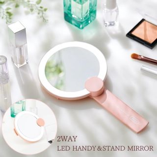 LED ハンディ＆スタンドミラー Toffy Beauty（トフィー ビューティー）のサムネイル画像 1枚目