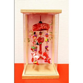 つるし飾り つるし雛 椿（つばき） アクリルケース付き 一式 171402 [DC-3551] 飯田人形のサムネイル画像 1枚目