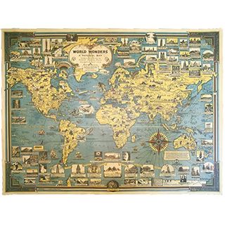 イギリス中心の世界地図 FLOATING WOODのサムネイル画像 1枚目