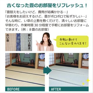 サイズオーダーい草上敷き 本間 6畳の画像 3枚目