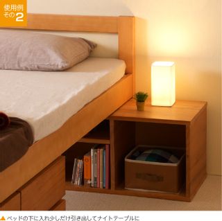 木製ベッド スタイル シングル【ハイベッド+ベンチチェスト2台】の画像 3枚目